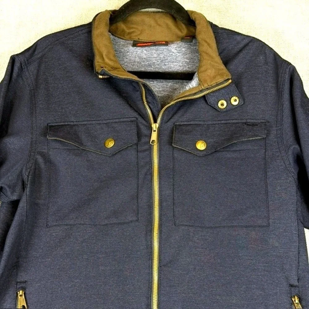 Snap-on Commander Series Mens Navy Blue Full Zip Workwear Field Jacket Medium